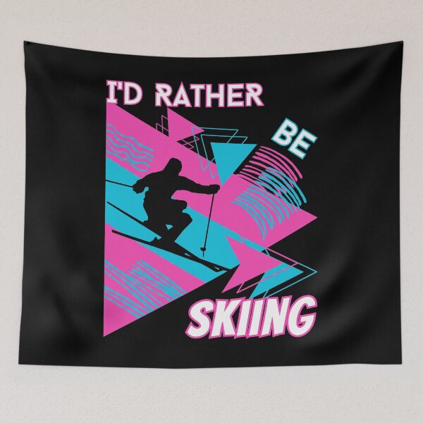 Item preview, I'd rather be skiing - Ski Winter Sports Skier Acrobatic designed and sold by Grafixfun.