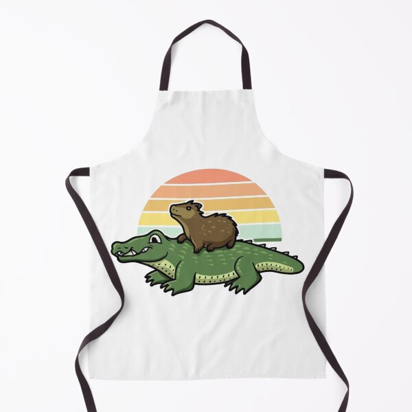 Item preview, Capybara on alligator designed and sold by PawelNature.
