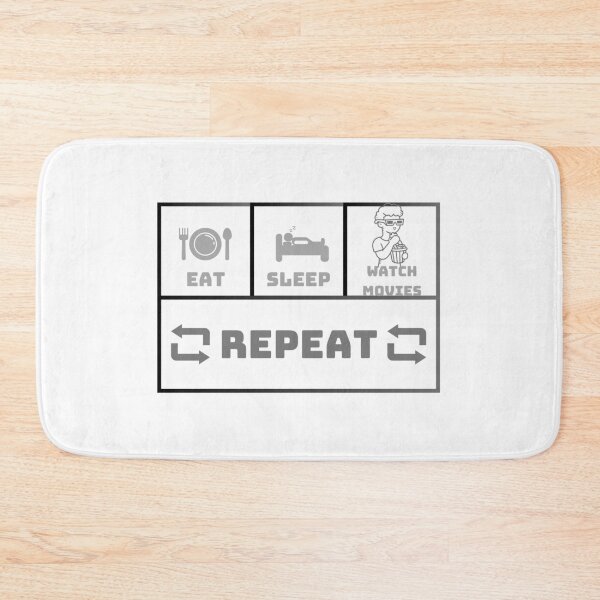 Item preview,  Eat sleep watch movies repeat designed and sold by Creativedsigna.