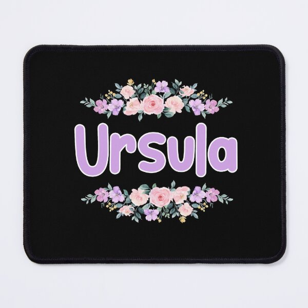 Item preview, Purple Flower Ursula Name Label (Black) designed and sold by NormadWorld.
