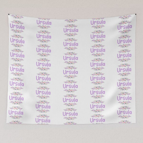 Item preview, Purple Flower Ursula Name Label designed and sold by NormadWorld.