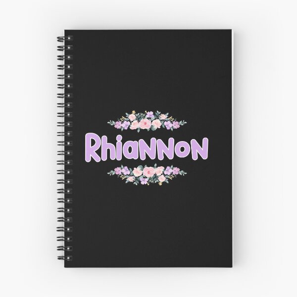 Item preview, Purple Flower Rhiannon Name Label (Black) designed and sold by NormadWorld.