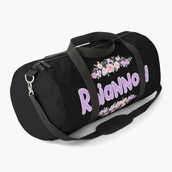 Item preview, Purple Flower Rhiannon Name Label (Black) designed and sold by NormadWorld.
