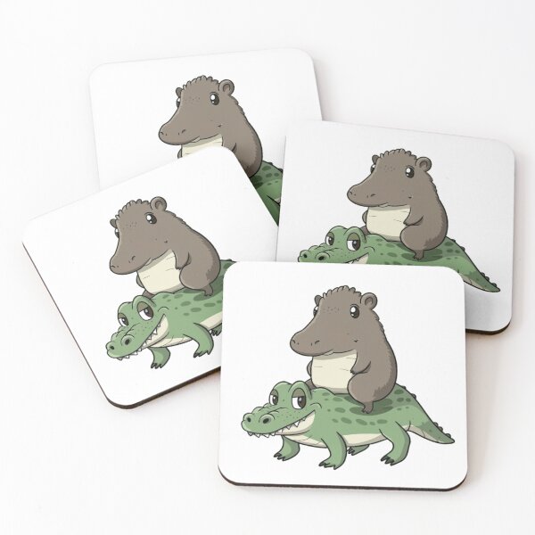 Item preview, Capybara on alligator designed and sold by PawelNature.