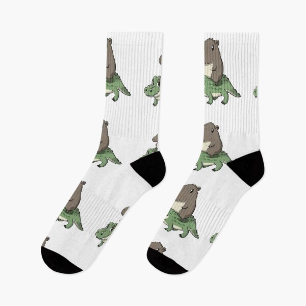 Item preview, Capybara on alligator designed and sold by PawelNature.