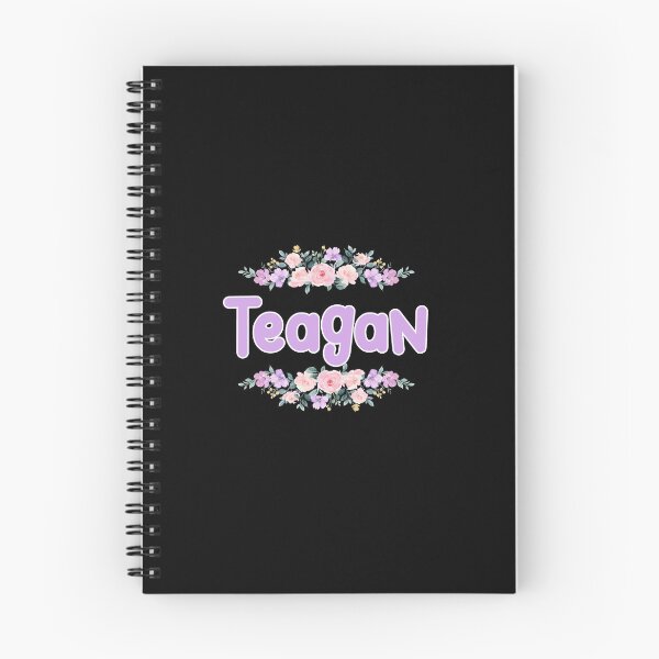Item preview, Purple Flower Teagan Name Label (Black) designed and sold by NormadWorld.