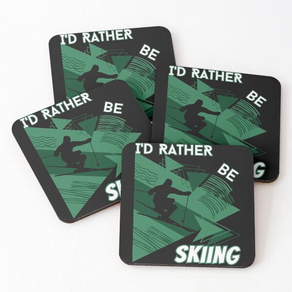 Item preview, I'd rather be skiing - Ski Winter Sports Skier Acrobatic designed and sold by Grafixfun.
