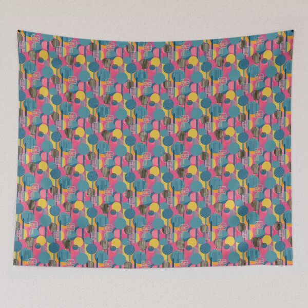 Aperçu de l'œuvre Bright Winter / Clear Winter pattern, skin-tone matching, personal color analysis, PCA, mid century modern créée et vendue par look4seasons.