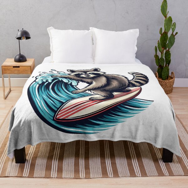 Item preview, Surfing Racoon designed and sold by Coffee Lifestyle.