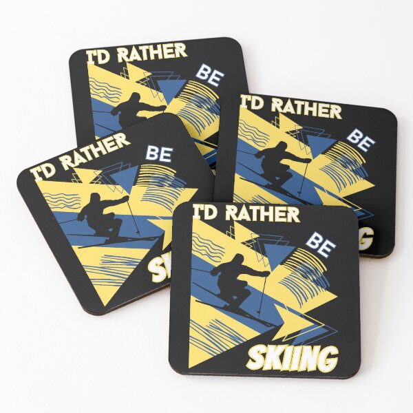 Item preview, I'd rather be skiing - Ski Winter Sports Skier Acrobatic designed and sold by Grafixfun.
