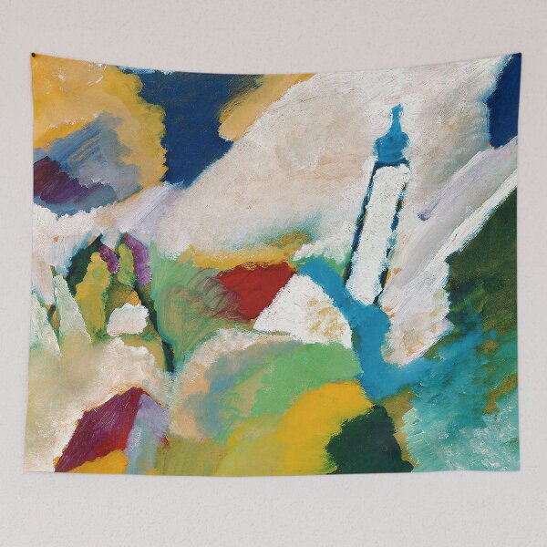 Item preview, HD. Church in Murnau, by Wassily Kandinsky designed and sold by MINDTHECHERRY.