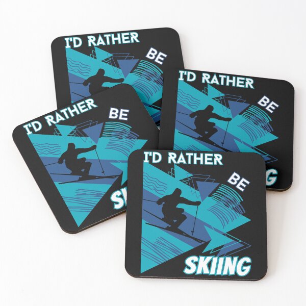 Item preview, I'd rather be skiing - Ski Winter Sports Skier Acrobatic designed and sold by Grafixfun.