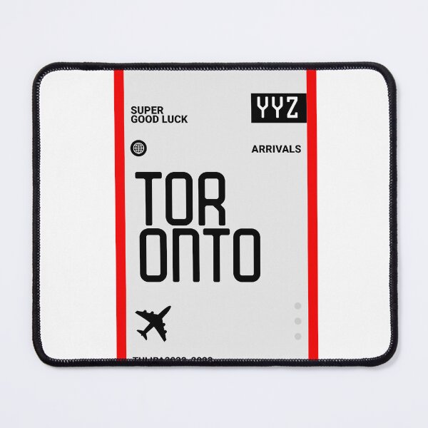 Item preview, Toronto Flight Ticket Boarding Pass Travel Canada Sticker designed and sold by TulipaGraphics.