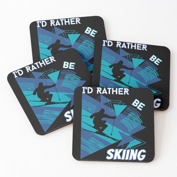 Item preview, I'd rather be skiing - Ski Winter Sports Skier Acrobatic designed and sold by Grafixfun.