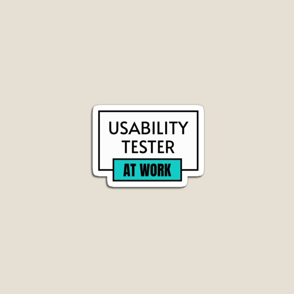 Item preview, Usability tester, user studies, occupation, job, work,  designed and sold by Work life.
