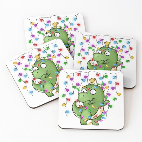 Item preview, Dabbing Dinosaur Christmas  Lights designed and sold by BotunPeony.
