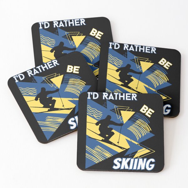 Item preview, I'd rather be skiing - Ski Winter Sports Skier Acrobatic designed and sold by Grafixfun.