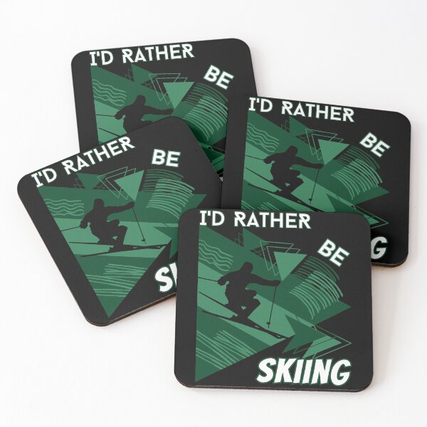Item preview, I'd rather be skiing - Ski Winter Sports Skier Acrobatic designed and sold by Grafixfun.