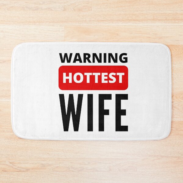 Item preview, Warning hottest Wfie positive quote designed and sold by mysteriousquote.