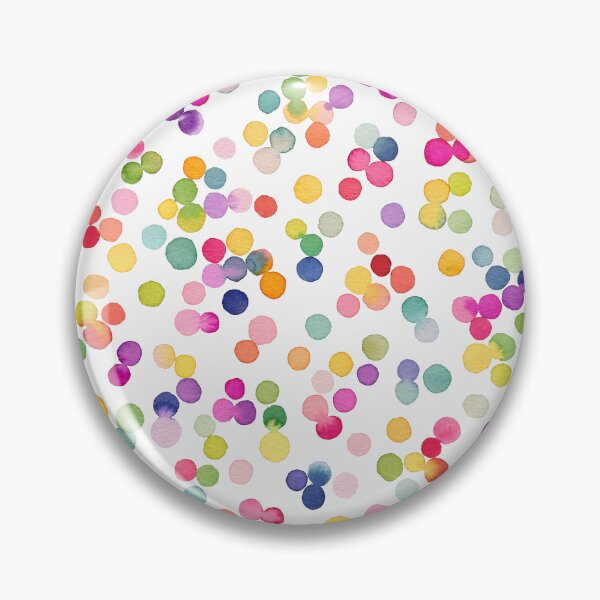 Item preview, Watercolor Party Confetti - Rainbow of Gradient Multicolor Dots designed and sold by ninoladesign.