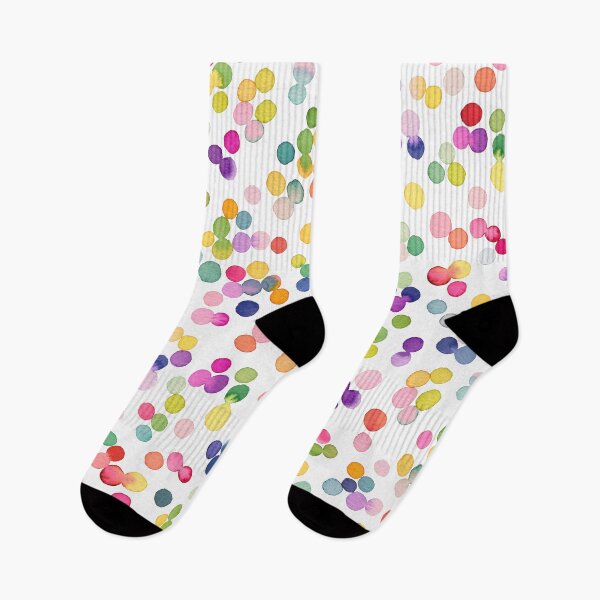 Item preview, Watercolor Party Confetti - Rainbow of Gradient Multicolor Dots designed and sold by ninoladesign.