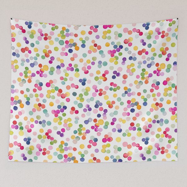 Item preview, Watercolor Party Confetti - Rainbow of Gradient Multicolor Dots designed and sold by ninoladesign.