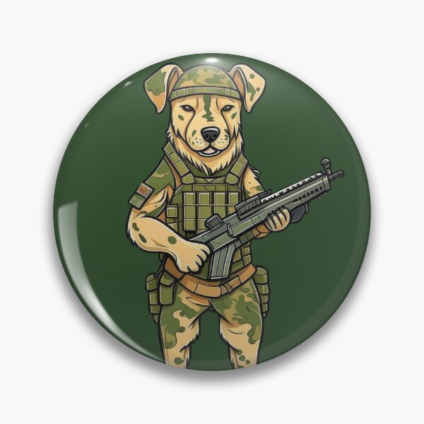 Item preview, Dog hero: protector in camouflage designed and sold by Minpadesign.