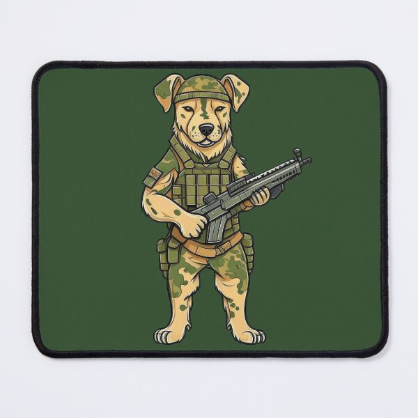 Item preview, Dog hero: protector in camouflage designed and sold by Minpadesign.
