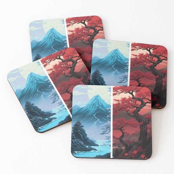 Item preview, Momiji Tree Japanese Landscape designed and sold by ekimicco.