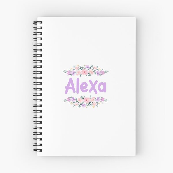 Item preview, Purple Flower Alexa Name Label designed and sold by NormadWorld.