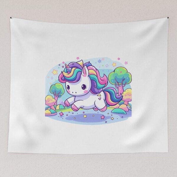 Item preview, Adorable Little Colorful Unicorn designed and sold by DigiDreamyArt.