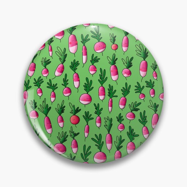 Item preview, Cute Radishes - Green Background designed and sold by laureH.
