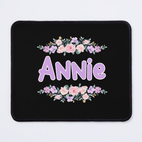 Item preview, Purple Flower Annie Name Label (Black) designed and sold by NormadWorld.