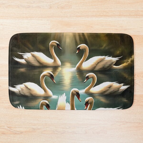 Item preview, Seven Swans Swimming designed and sold by taiche.