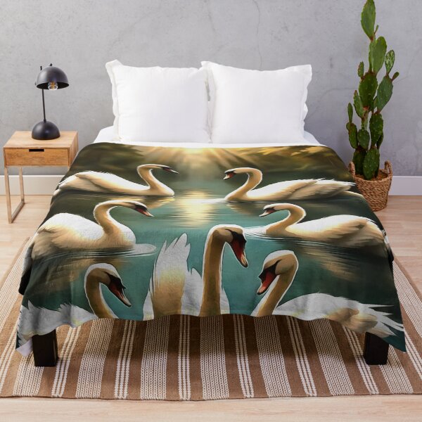 Item preview, Seven Swans Swimming designed and sold by taiche.