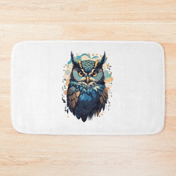 Item preview, Fantasy Owl in Blue designed and sold by NordicBadger.