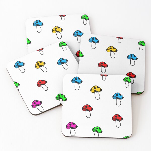 Item preview, Colourful Mushroom Print, Colourful Mushrooms, Mushrooms, Hippy, Groovy, Fun designed and sold by BMCeeDesigns.