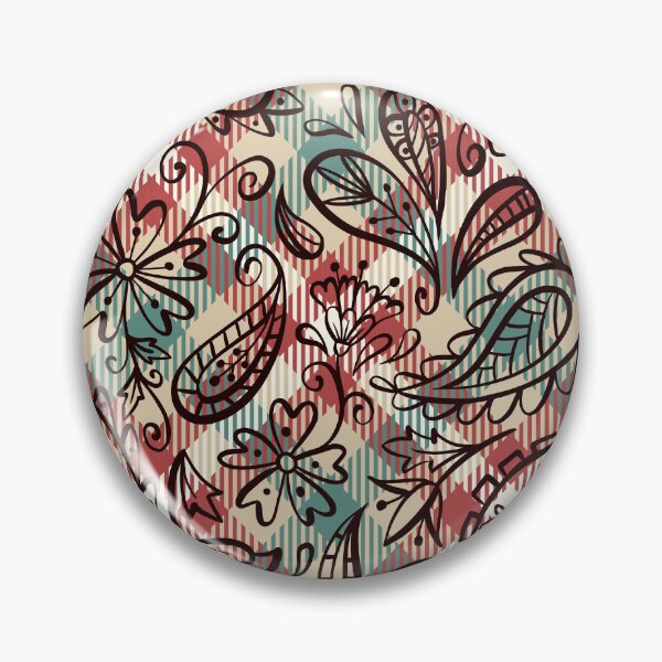 Item preview, Patrón sin costuras de flores a cuadros - Flores coloridas en un diseño repetitivo designed and sold by OrangeMG.