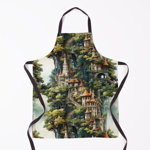 Item preview, Elven Castle with woods designed and sold by healtribe.