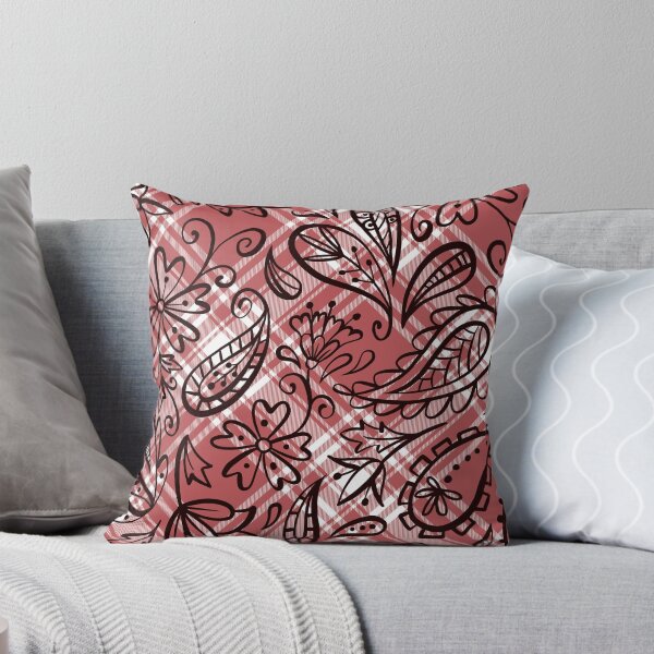 Item preview, Flower Seamless Plaid Pattern - Vintage Floral Pattern in a Repeating Design designed and sold by OrangeMG.