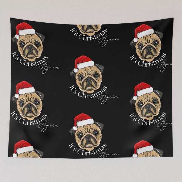 Item preview, Pug - It's Christmas Again  designed and sold by StoneybrokeM.