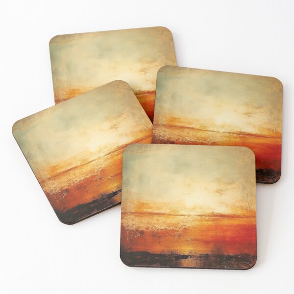 Artikelvorschau, Entdecken Sie "Simplistic & Minimalistic Vintage Sunset" Abstrakte Kunst entworfen und verkauft von ArtificialGenes.