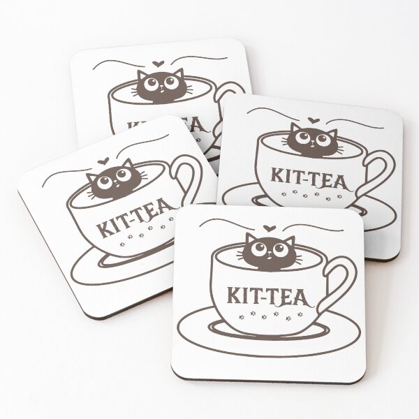 Item preview, Kit Tea Black Kitty Cat Tea Lover Gift designed and sold by EmiAndMike.