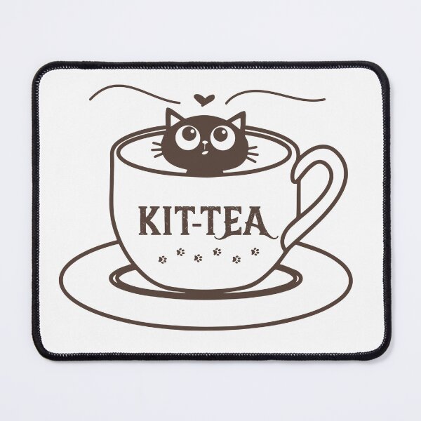 Item preview, Kit Tea Black Kitty Cat Tea Lover Gift designed and sold by EmiAndMike.