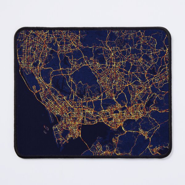 Item preview, Shenzhen, Guangdong, China Map - City At Night designed and sold by deMAP.