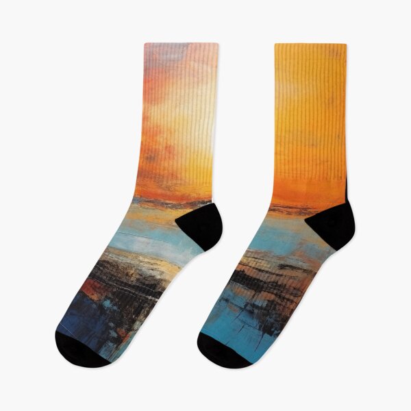 Item preview, Explore "Simplistic & Minimalistic Vintage Sunset" Abstract Art designed and sold by ArtificialGenes.