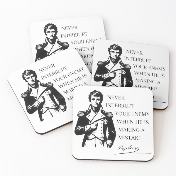 Item preview, Napoleon quote enemy french history designed and sold by ChataMaroon.
