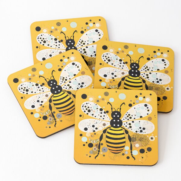 Item preview, Yellow Abstract Bee designed and sold by GulDesignCo.