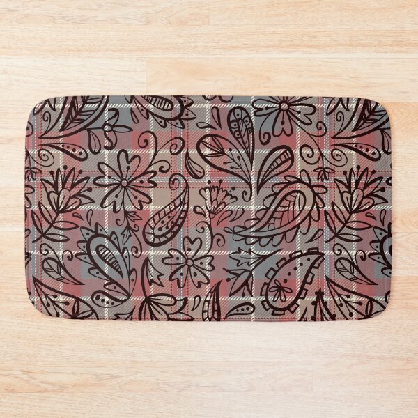 Item preview, Flower Seamless Plaid Pattern - Vintage Floral Pattern in a Repeating Design designed and sold by OrangeMG.