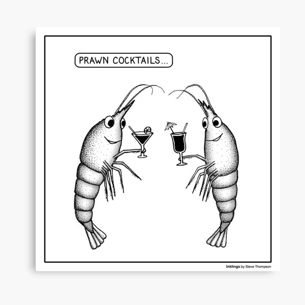 Item preview, Prawn cocktails designed and sold by Inklings cartoons.